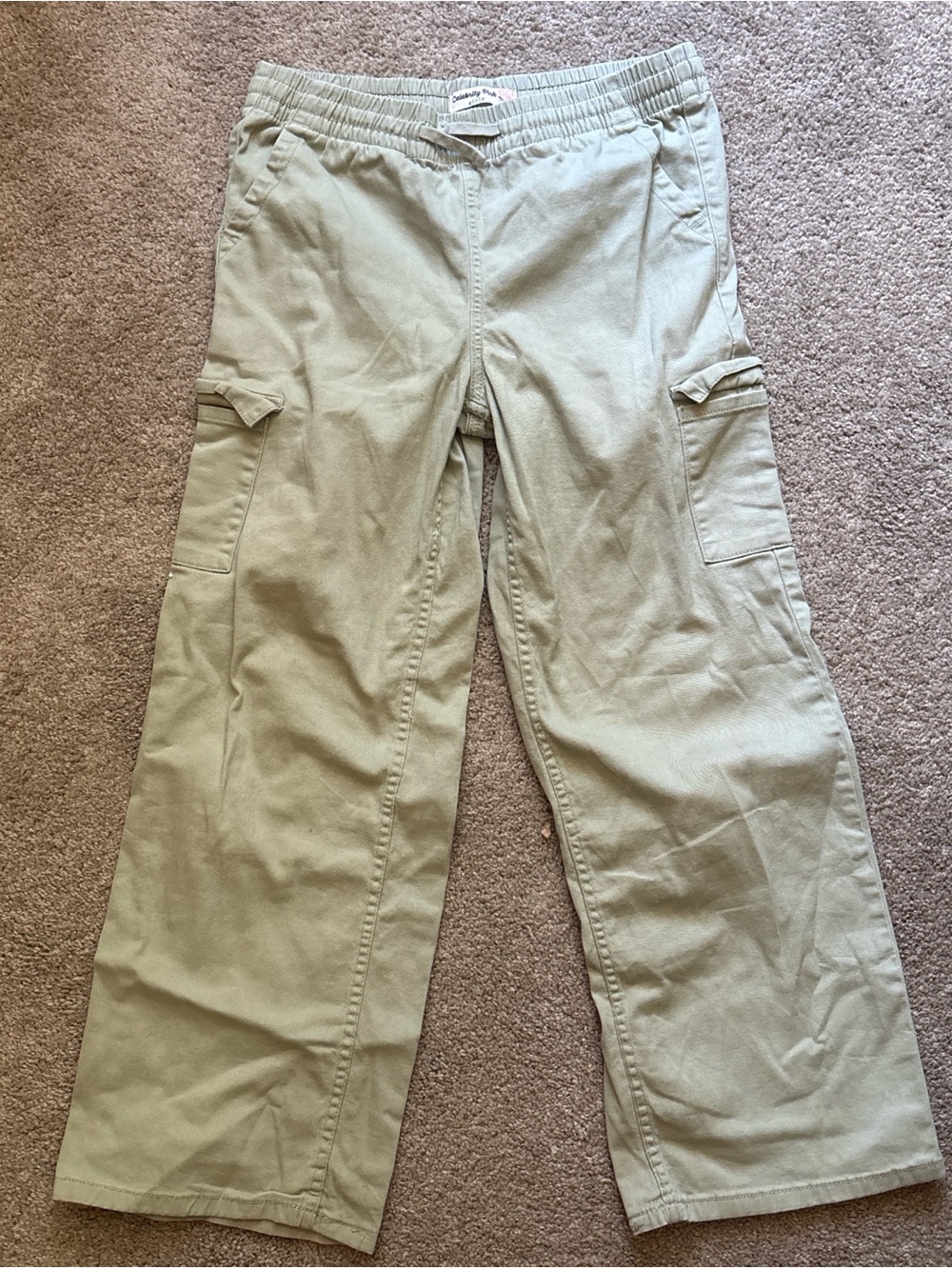 Celebrity Pink Light Olive Cargo Pants